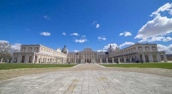 Façade Palais Royal Aranjuez Communauté Madrid Espagne Est Une Résidence — Photo