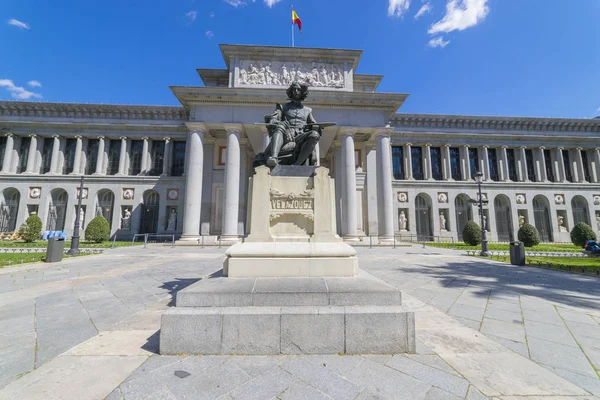 Facciata Principale Del Museo Del Prado Vecchia Galleria Arte Spagna — Foto Stock