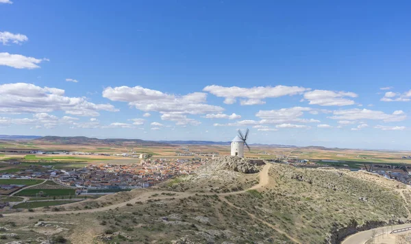 Традиційні Вітряки Castilla Манча Толедо Spain Windmills Які Були Використані — стокове фото