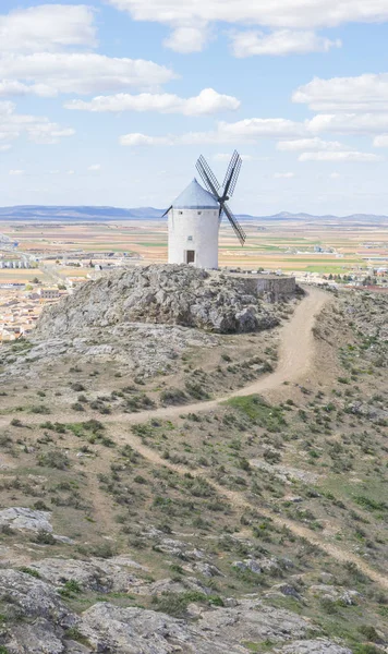 Tradiční Větrné Mlýny Kastilie Mancha Toledo Spain Windmills Které Byly — Stock fotografie
