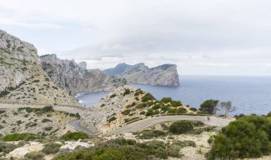 Sahil, Cape Formentor adasında Mallorca, İspanya
