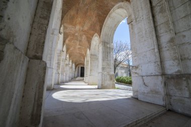 Geçiş eski kemerler, mimari. Görme palace, Aranjuez (bir müze günümüzde), 18. yüzyıl, royal residence İspanya Anıtı.