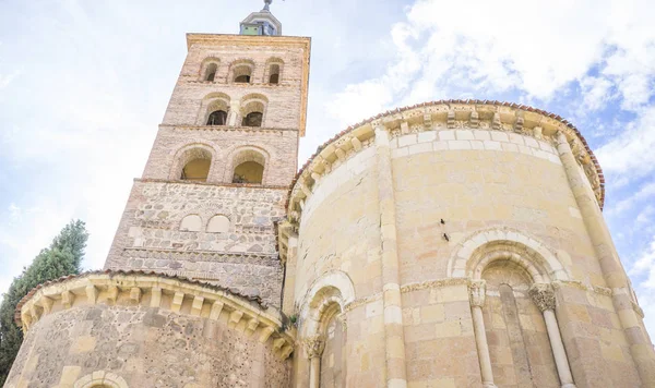 Město Segovia Známý Pro Jeho Římský Akvadukt Španělsku — Stock fotografie