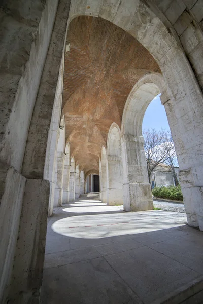 Unesco Arcos Antiguos Arquitectura Una Vista Del Palacio Aranjuez Museo —  Fotos de Stock