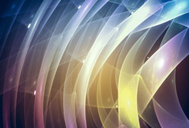 Soyutlama koyu renkli arka plan kartı ve diğer Tasarım sanat eserleri. Turuncu arka plan fraktal dalgalar ile