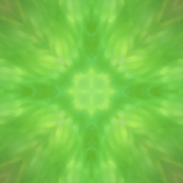 Kwiat Zielony Kształcie Fraktal Mandali Cyfrowe Grafiki Dla Kreatywne Projektowanie — Zdjęcie stockowe