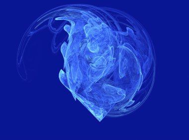 fraktal şekiller elektrik mavi renkte, reklam için modern ve fütüristik tasarımı ile yapılan tasarım arka plan