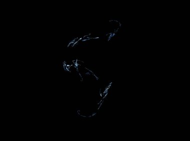 fraktal şekiller elektrik mavi renkte, reklam için modern ve fütüristik tasarımı ile yapılan tasarım arka plan