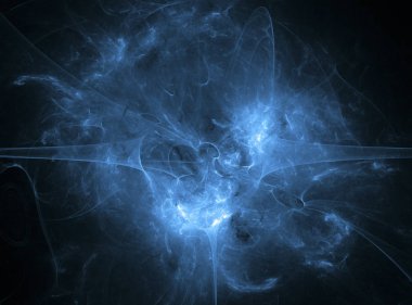 fraktal şekiller elektrik mavi renkte, reklam için modern ve fütüristik tasarımı ile yapılan tasarım arka plan