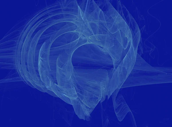 フラクタル図形電気青の色で 広告のモダンで未来的なデザインで作られたデザインの背景 — ストック写真