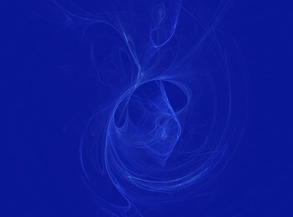 Digital Design Background Made Fractal Shapes Electric Blue Color Modern — Stock Photo, Image