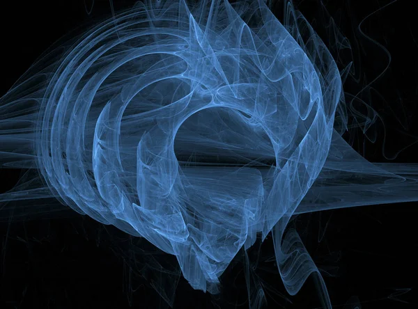Ψηφιακή Φόντο Σχέδιο Γίνεται Fractal Σχήματα Ηλεκτρικό Μπλε Χρώμα Μοντέρνο — Φωτογραφία Αρχείου