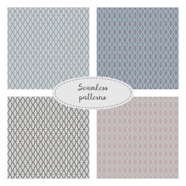 Dört kesintisiz geometrik desenleri.