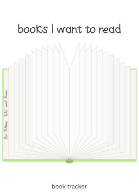 Beyaz arkaplan üzerine açık kitabı olan yazdırılabilir vektör illüstrasyonu. Günlük sayfası için minimalist planlayıcı, alışkanlık takip cihazı, günlük planlama şablonu, boş defter. A4 kağıt sayfası.