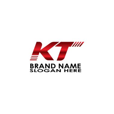 logo harfi kt modern vektör tasarımı