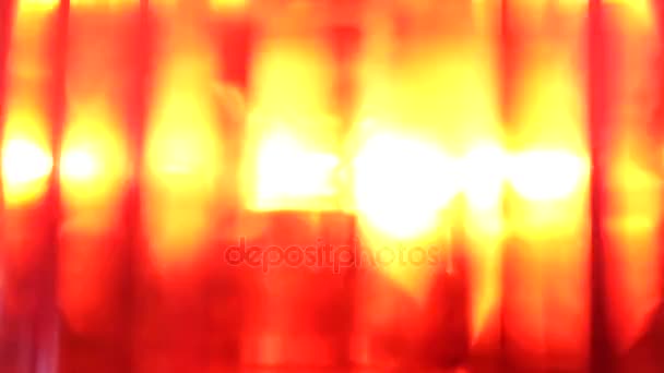 Närbild av röd siren akut ljus loopable — Stockvideo
