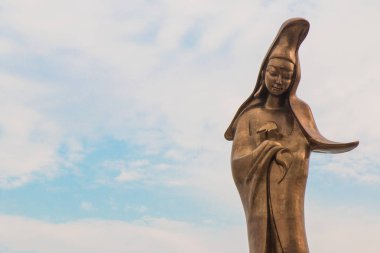 Makao, Çin - Şubat 28 inci 2016: Kun IAM heykel heykeli