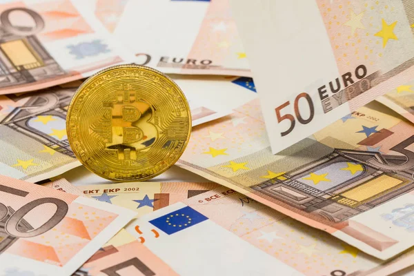 Altın Bitcoin 50 Euro üzerinde. Elektronik para Satım kavramı, bu