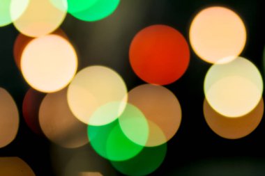Soyut bokeh açık renkli gece. Noel bokeh arka plan