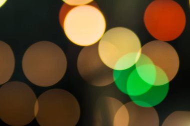 Soyut bokeh açık renkli gece. Noel bokeh arka plan