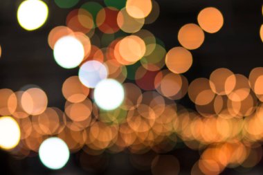 Soyut bokeh açık renkli gece. Noel bokeh arka plan