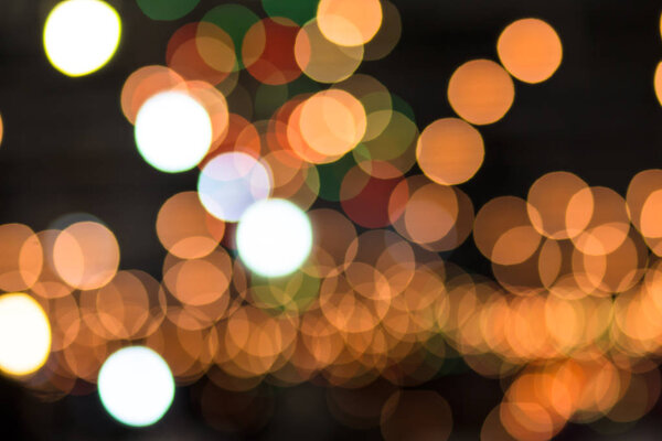 Abstract bokeh light background of the night. christmas bokeh background