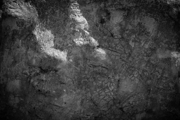 Черно-белая текстура фона каменной стены. Фрагмент стены из щебня — стоковое фото
