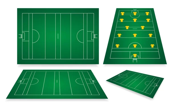 Gaelic Football Fields — Stock Vector