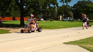 Dört Temmuz geçit Çift Kişilik Oak Texas.