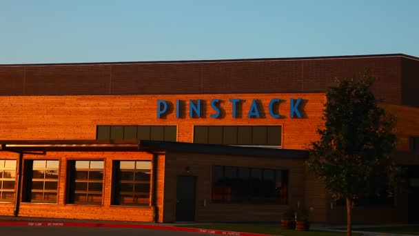 Pinstack bolera — Vídeo de stock