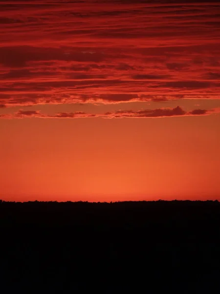 Dramatischer Sonnenuntergang in der argentinischen Pampa — Stockfoto