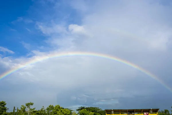 rainbow Under the sky After rain.