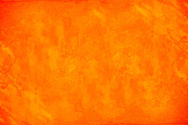 Abstract orange grunge wall for texture background