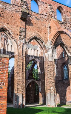 Tartu Katedrali kalıntıları. Bu Tartu ilgi ana noktasıdır.