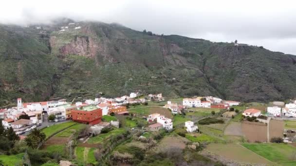 Images Aériennes Village Montagne Gran Canaria Espagne — Video