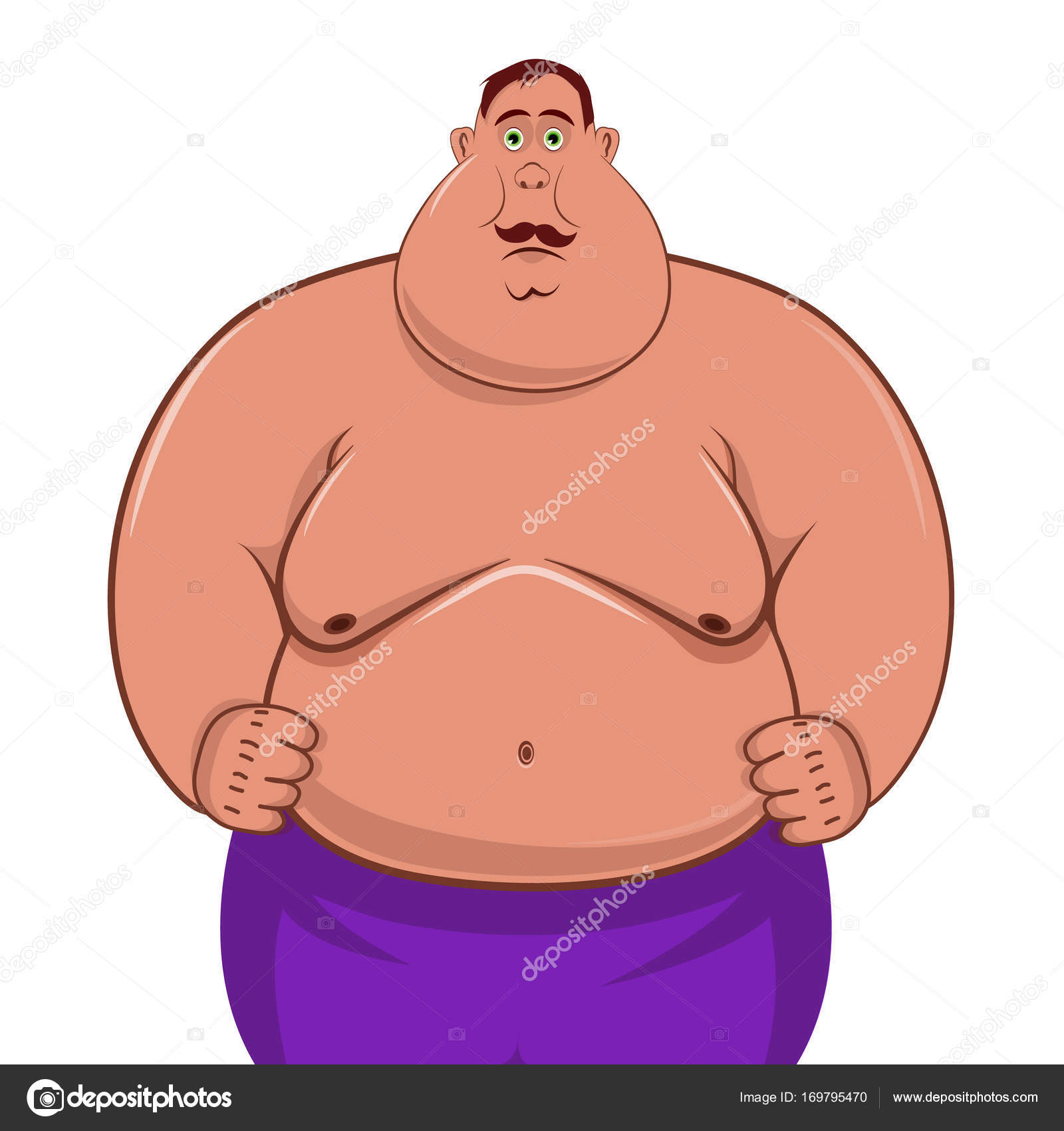 Fat man Cartoon Character Stock Vector Image by ©imdifferent195 #169795470