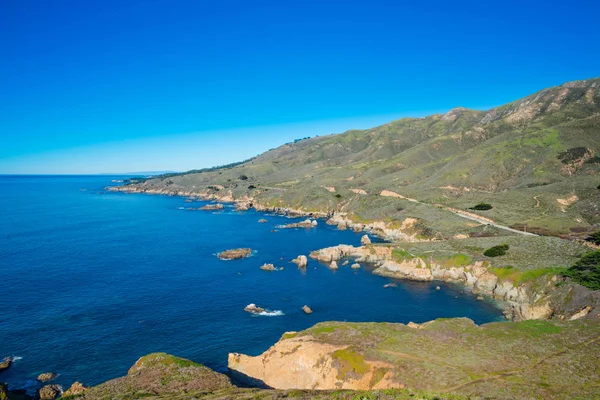 Kalifornijskie wybrzeże wzdłuż California State Route 1, jeden z th Obrazy Stockowe bez tantiem