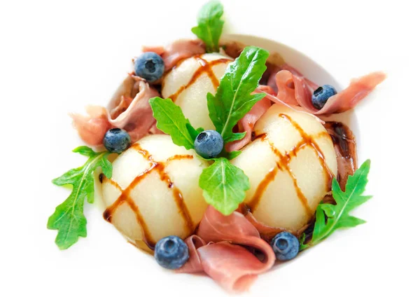 Melon med prosciutto — Stockfoto