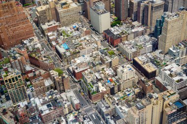 New York City, Amerika Birleşik Devletleri - Manhattan'ın havadan görünümü