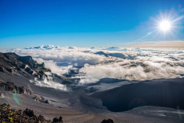 Sunrise, Caldera Haleakala yanardağ, Maui, Hawaii