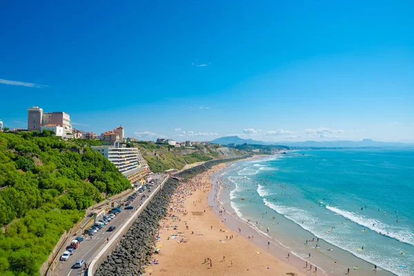 Spiaggia Biarritz, Paesi Baschi, Francia — Foto Stock