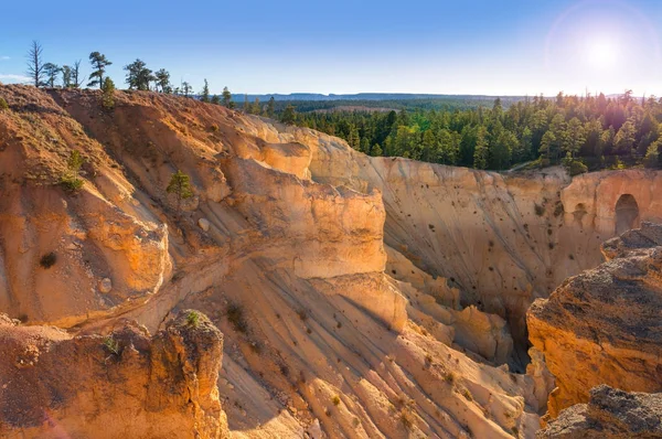 Bryce Canyon National Park landscape at sunset, Utah Stock Picture
