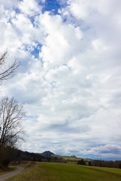德国南部乡村天空中的云彩 — 图库照片