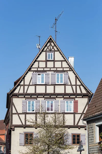 Fachadas Edificios Marco Históricos Sur Alemania — Foto de Stock