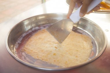 Dondurma yemek adımları rulo