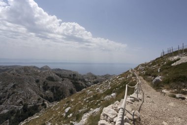 Biokovo Dağı'nın görünümü