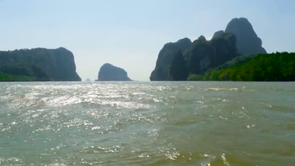 A csodálatos szépségét, a tengerre Rocks — Stock videók