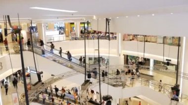 Bangkok, Tayland - 26 Aralık, 2017: Siam Paragon alışveriş merkezi