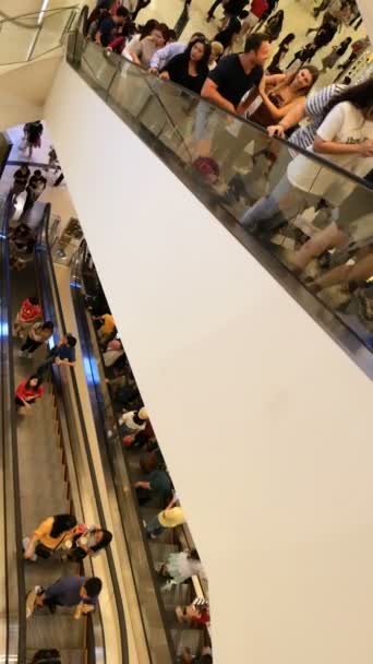 Bangkok Tailandia Diciembre 2017 Siam Paragon Centro Comercial Asiático Interior — Vídeos de Stock