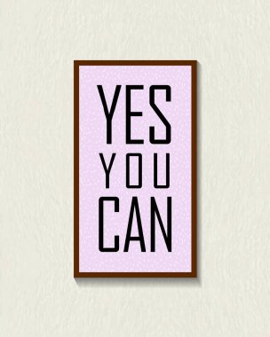 Motivasyon posteri Evet yapabilirsin